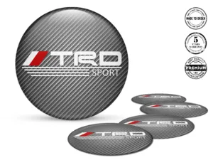 Toyota TRD Badge Ruota Sports Temporal Thrust Wave